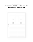 PR365 - Bookish Review V4 - Printable Insert