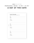 PR289 - Day at the Cafe - Printable Insert