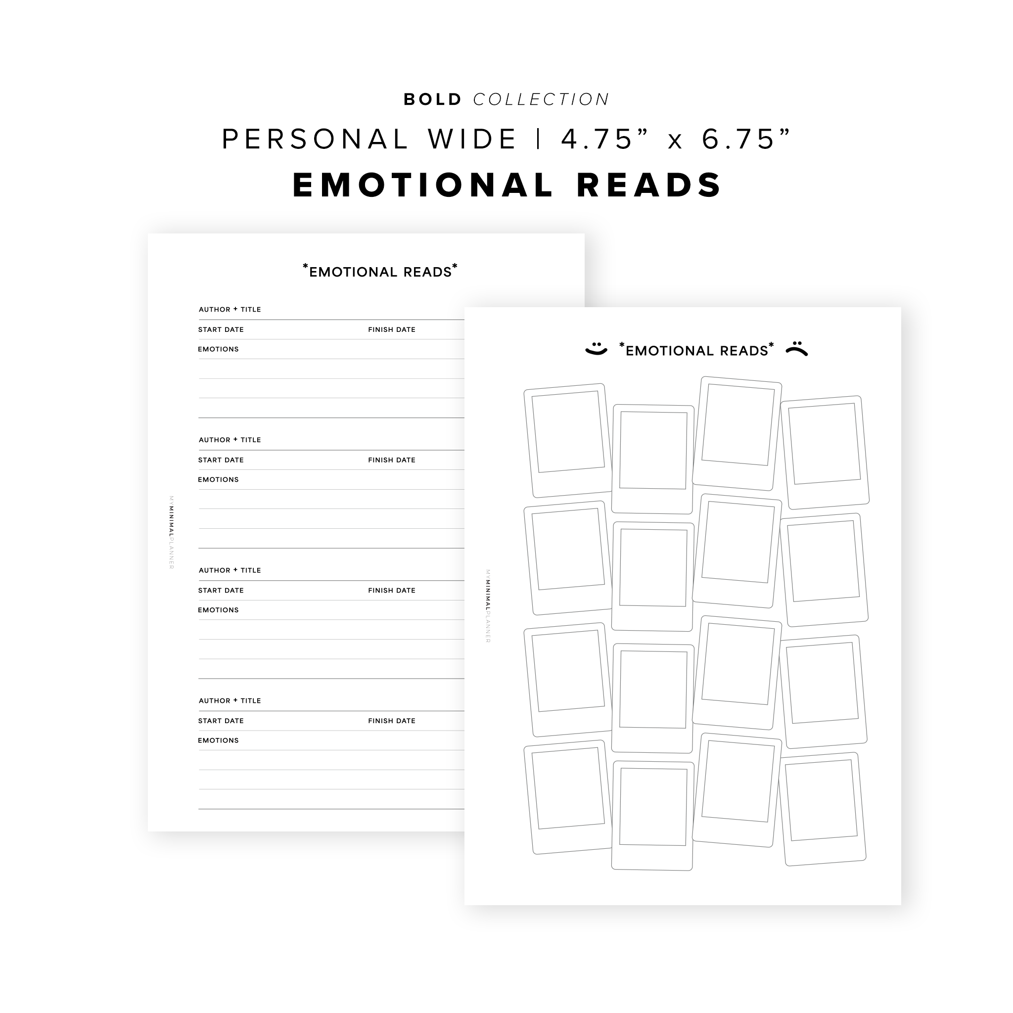 PR299 - Emotional Reads Bundle - Printable Insert