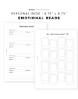 PR299 - Emotional Reads Bundle - Printable Insert