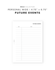 PR296 - Future Events - Printable Insert