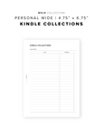 PR316 - Kindle Collections - Printable Insert