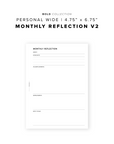 PR325 - Monthly Reflection V2 - Printable Insert