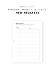 PR237 - New Releases - Printable Insert