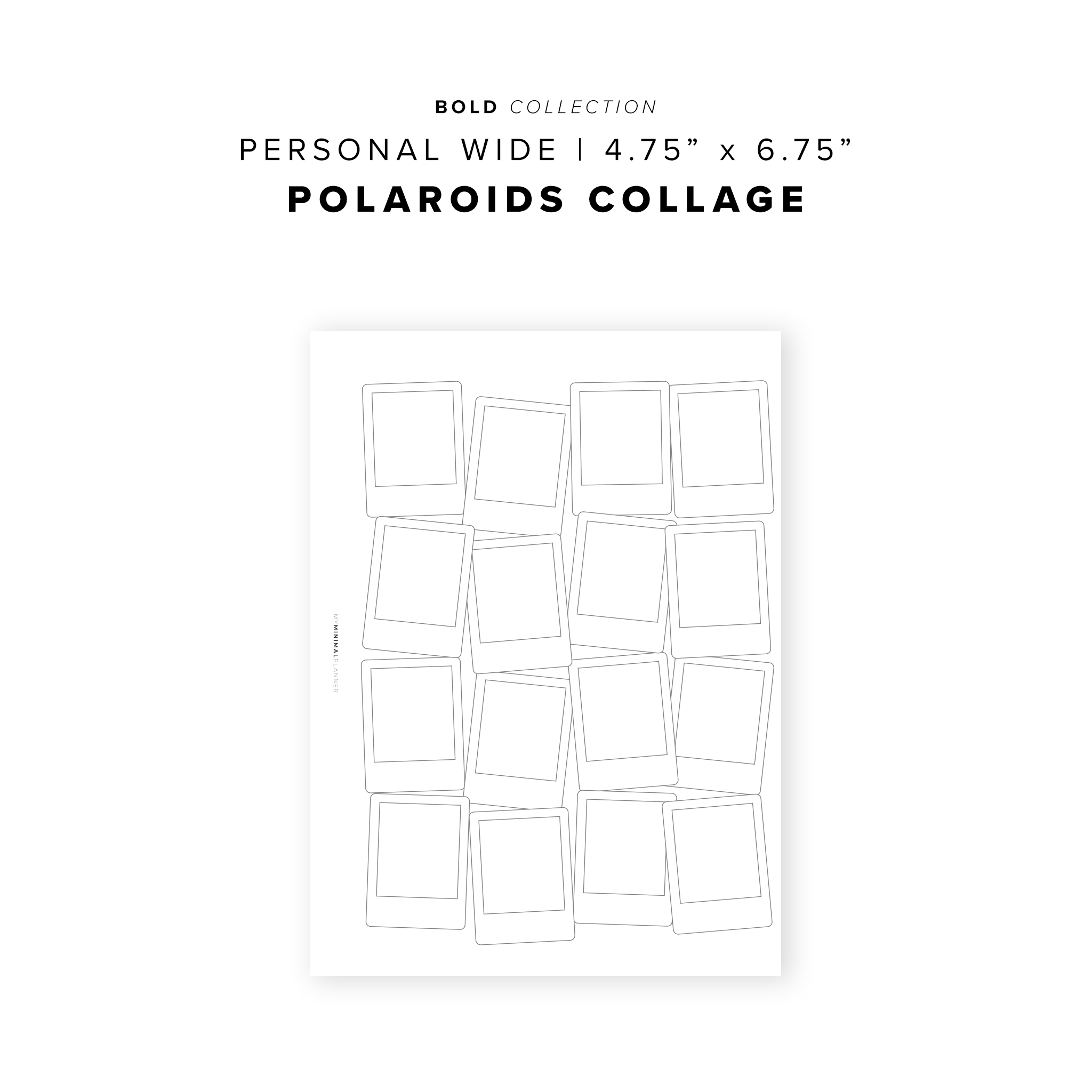 PR295 - Polaroids Collage - Printable Insert