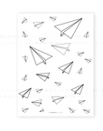 PRD205 - Paper Plane Pattern - Printable Dashboard