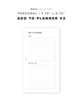 PR285 - Add to Planner V2 - Printable Insert