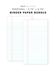 PR304 - Binder Paper Bundle - Printable Insert