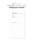 PR279 - Bookish Faves - Printable Insert