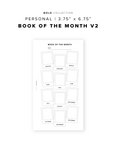 PR301 - Book of the Month V2 - Printable Insert