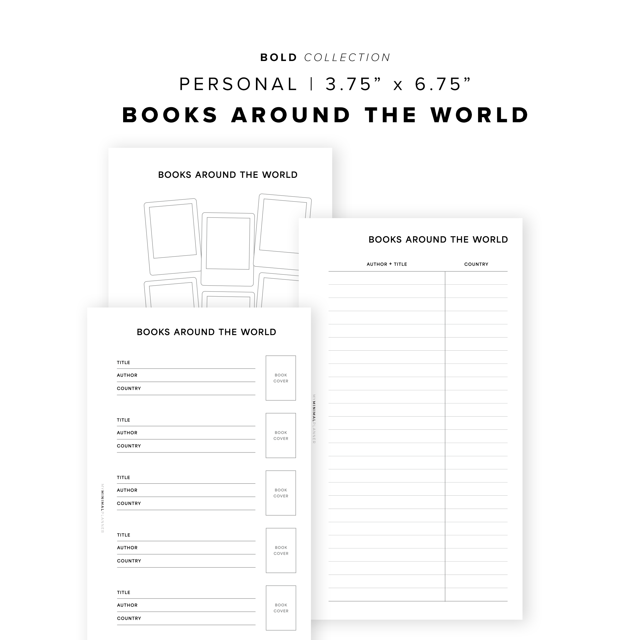 PR298 - Books Around the World Bundle - Printable Insert