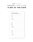 PR289 - Day at the Cafe - Printable Insert