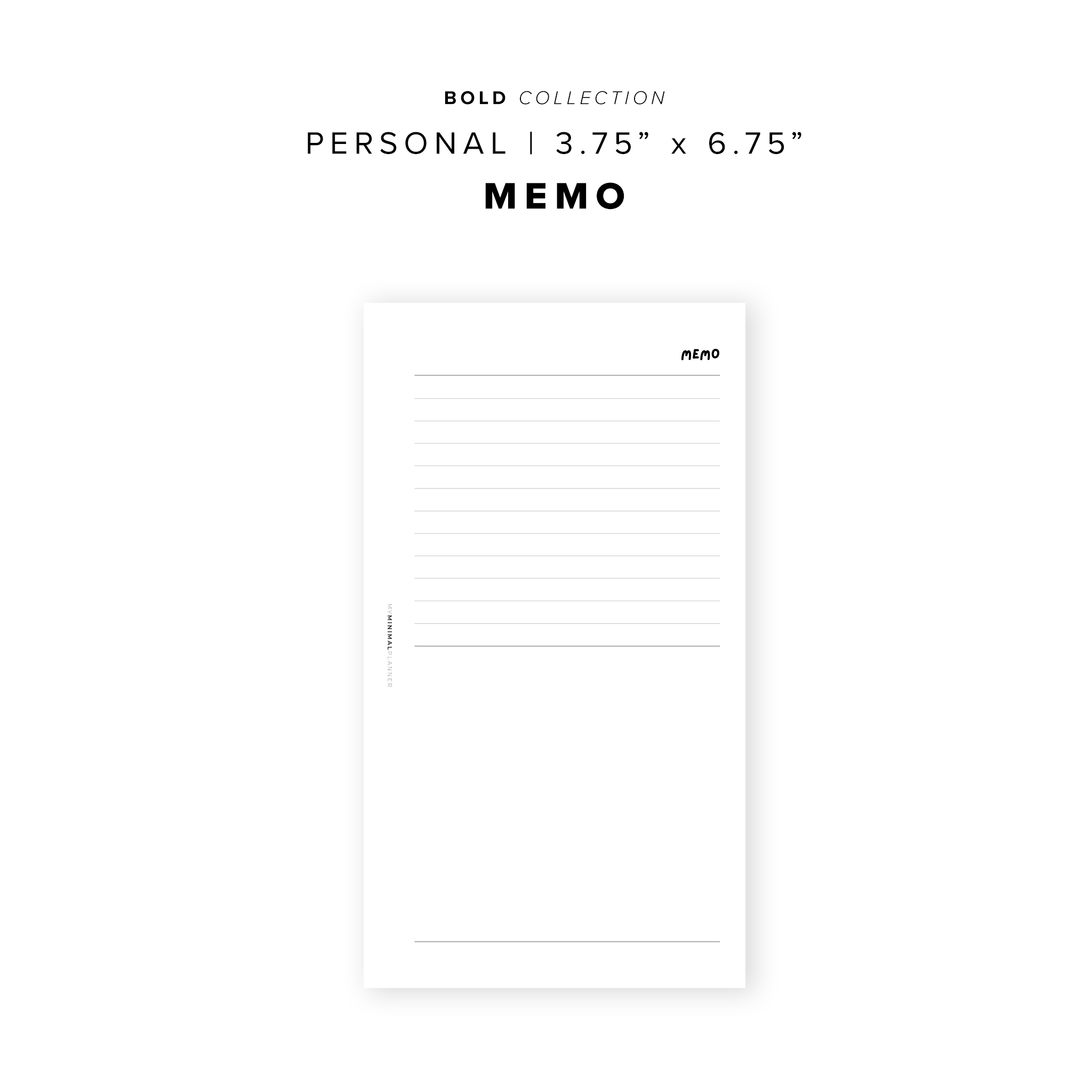 PR311 - Memo - Printable Insert