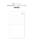 PR311 - Memo - Printable Insert