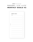 PR324 - Monthly Goals V2 - Printable Insert