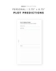 PR277 - Plot Predictions - Printable Insert