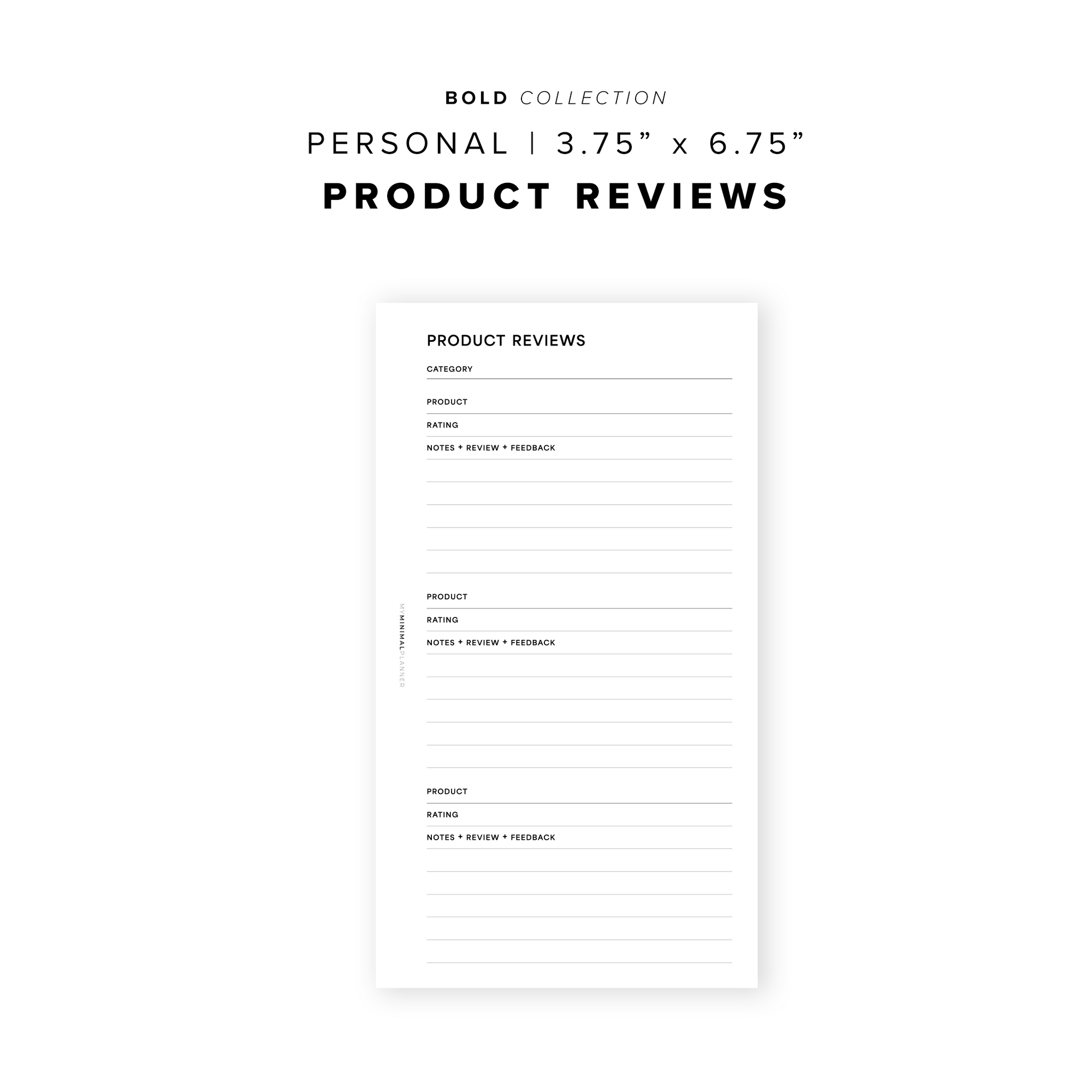 PR236 - Product Reviews - Printable Insert