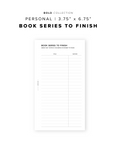 PR239 - Book Series to Finish - Printable Insert