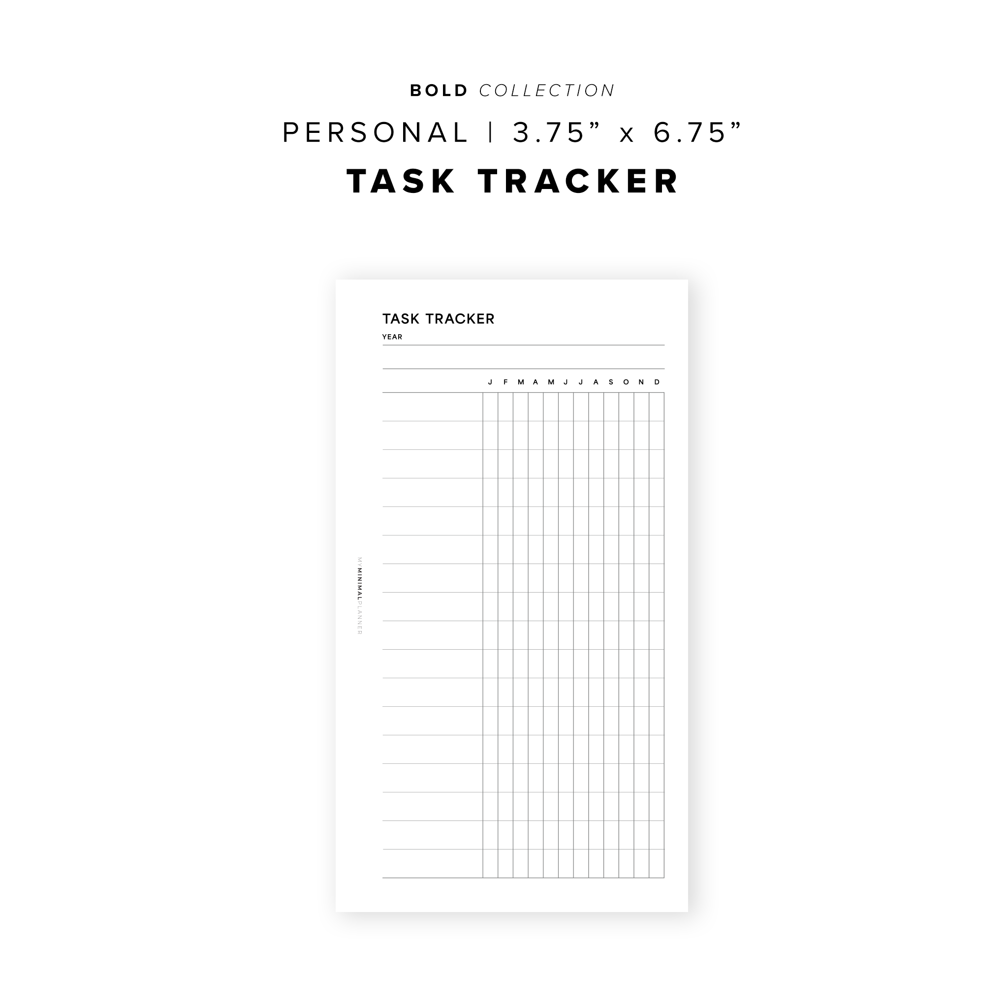 PR287 - Task Tracker - Printable Insert