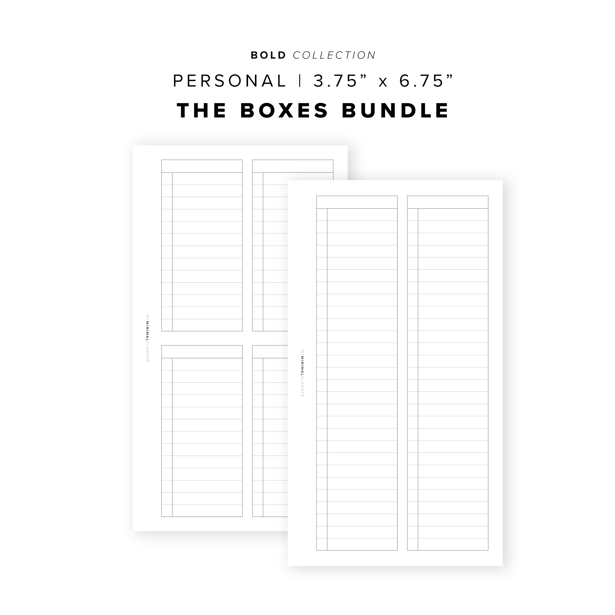 PR259 - The Boxes Duo - Printable Insert