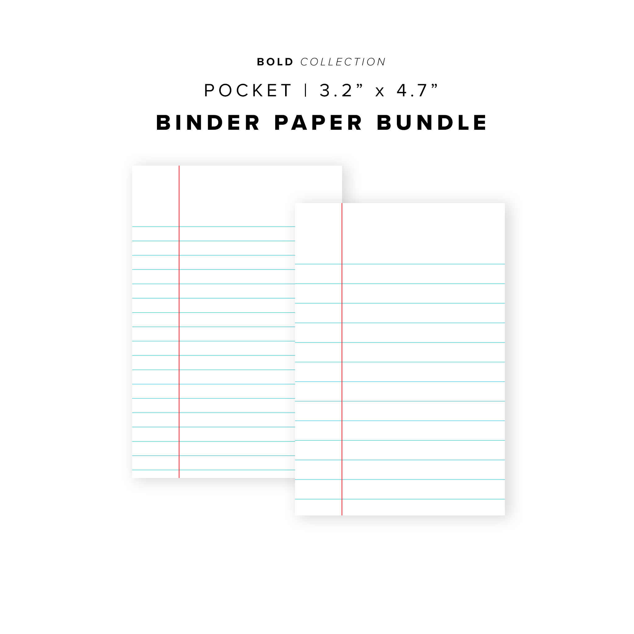 PR304 - Binder Paper Bundle - Printable Insert