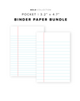 PR304 - Binder Paper Bundle - Printable Insert