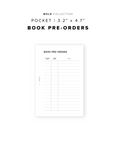 PR248 - Book Pre-Orders - Printable Insert