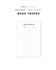 PR291 - Book Tropes - Printable Insert