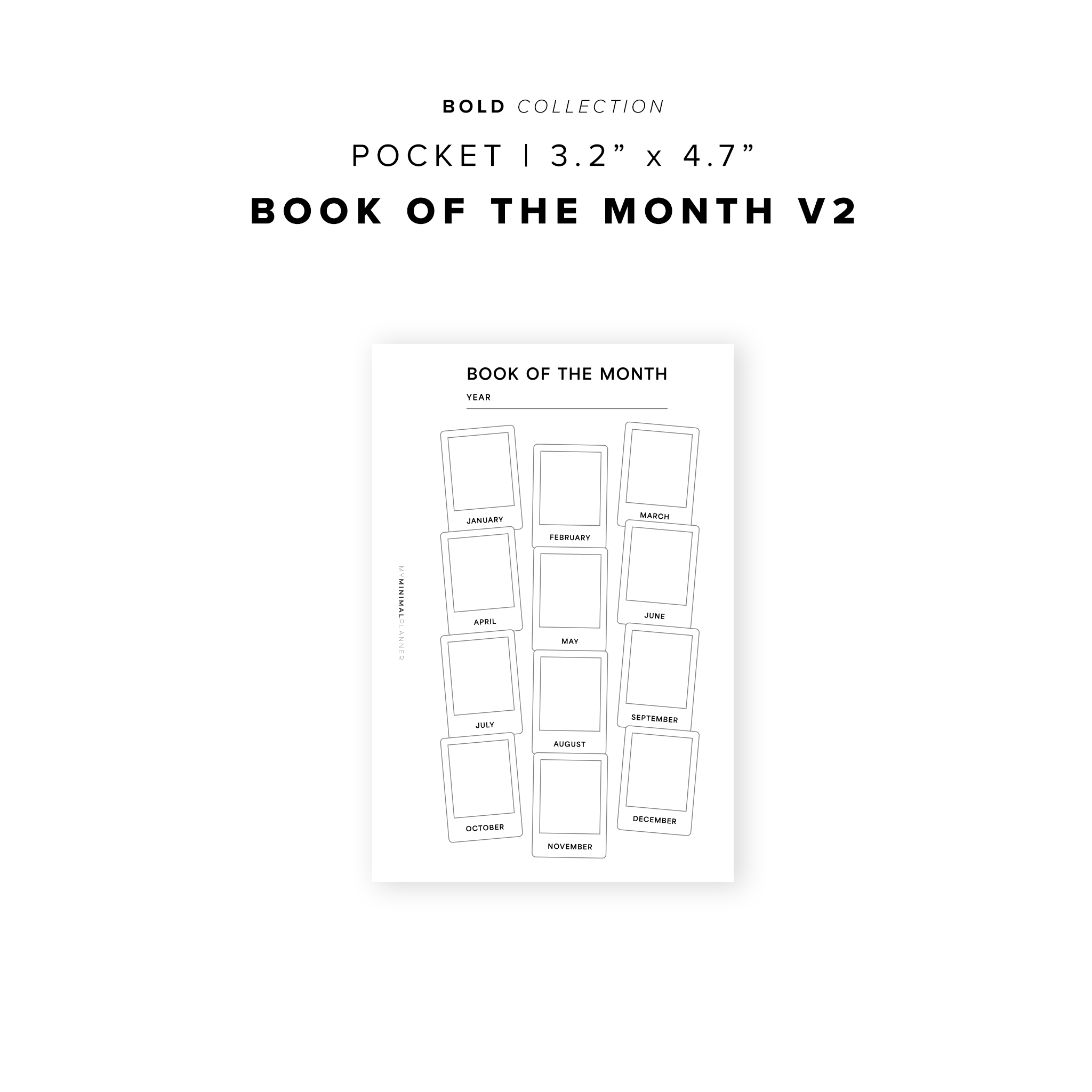 PR301 - Book of the Month V2 - Printable Insert