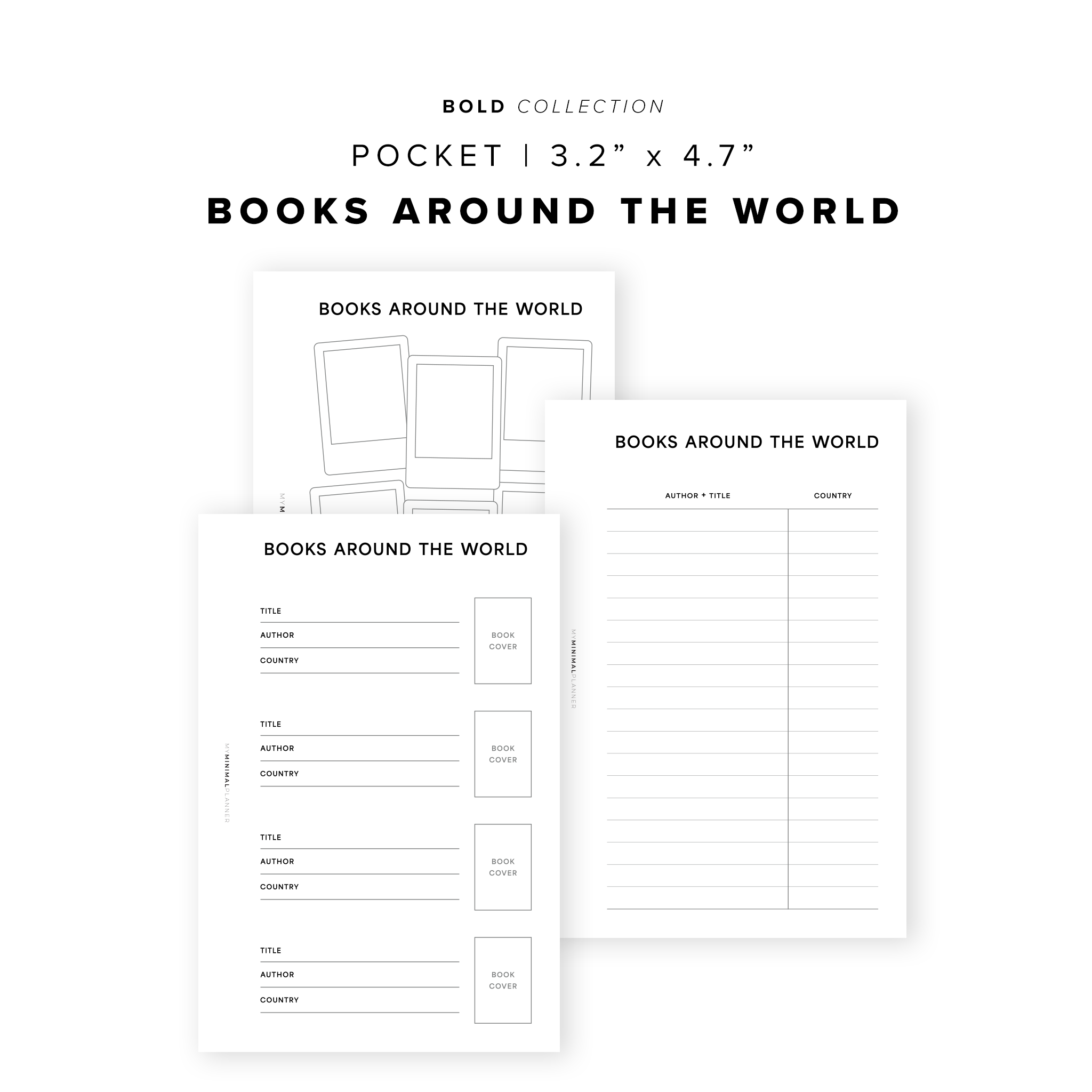 PR298 - Books Around the World Bundle - Printable Insert