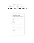 PR289 - Day at the Cafe - Printable Insert