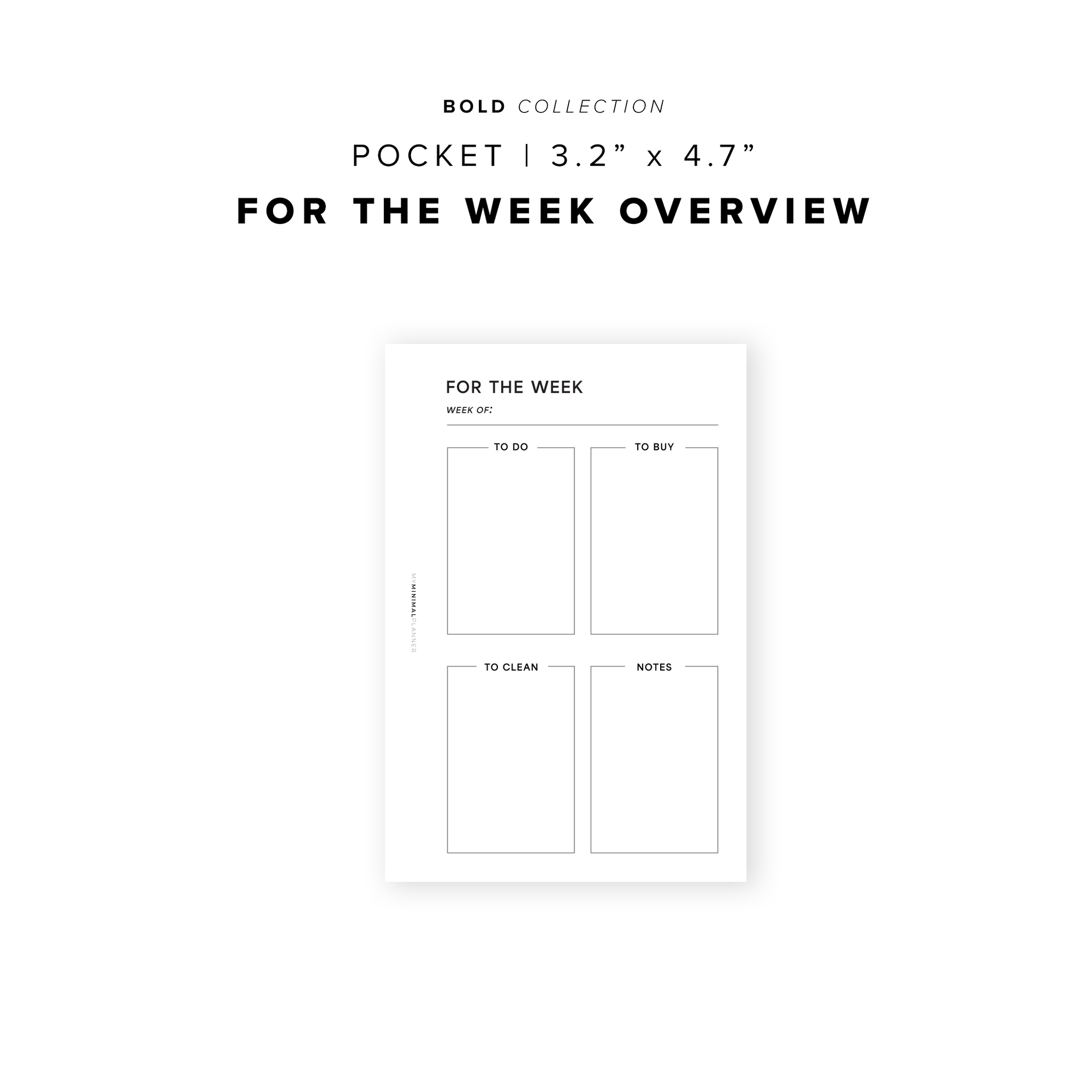 PR219 - For the Week - Printable Insert