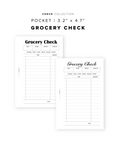 PR348 - Grocery Check - Printable Insert