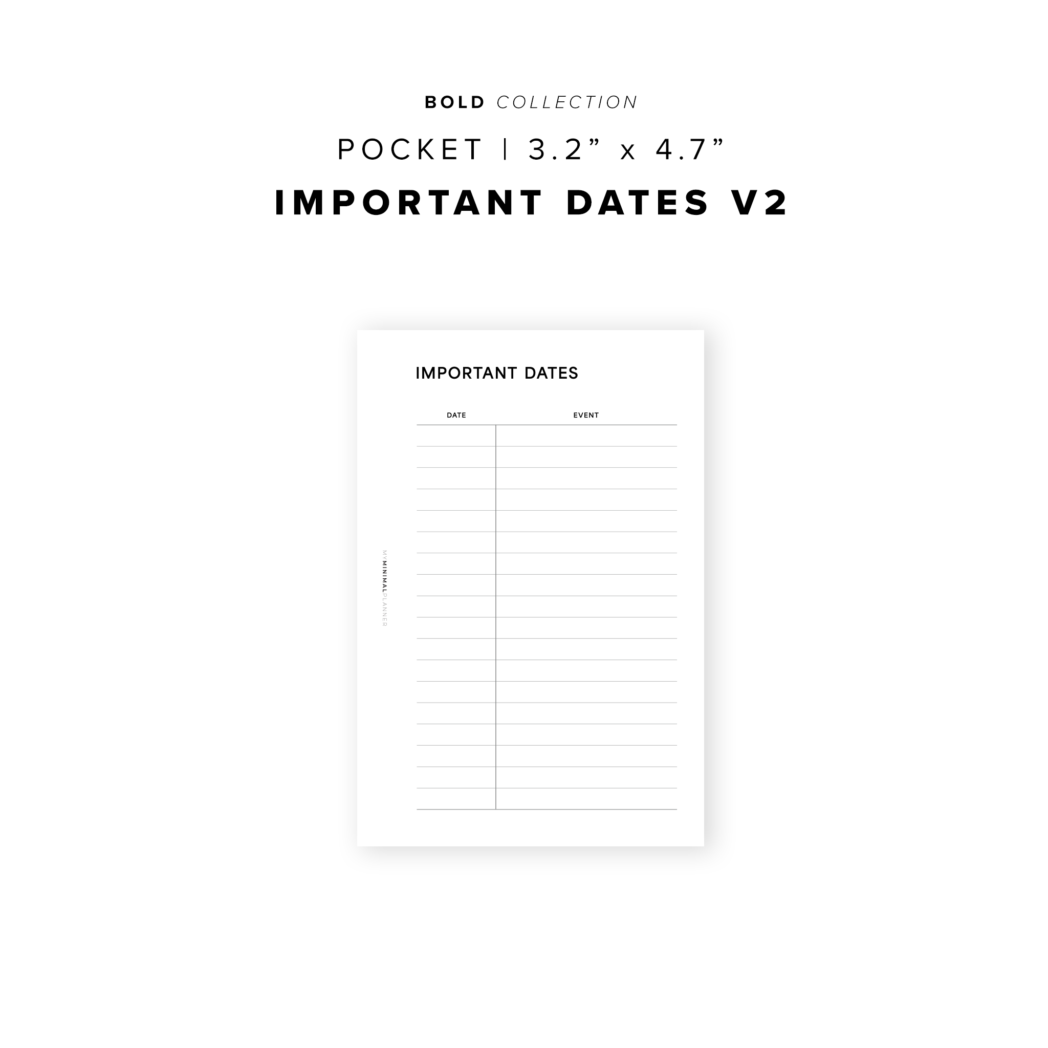 PR323 - Important Dates V2 - Printable Insert