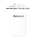 PR353 - Important To Do - Printable Insert