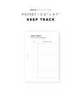 PR247 - Keep Track - Printable Insert