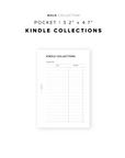 PR316 - Kindle Collections - Printable Insert