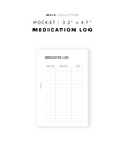 PR284 - Medication Log V2 - Printable Insert