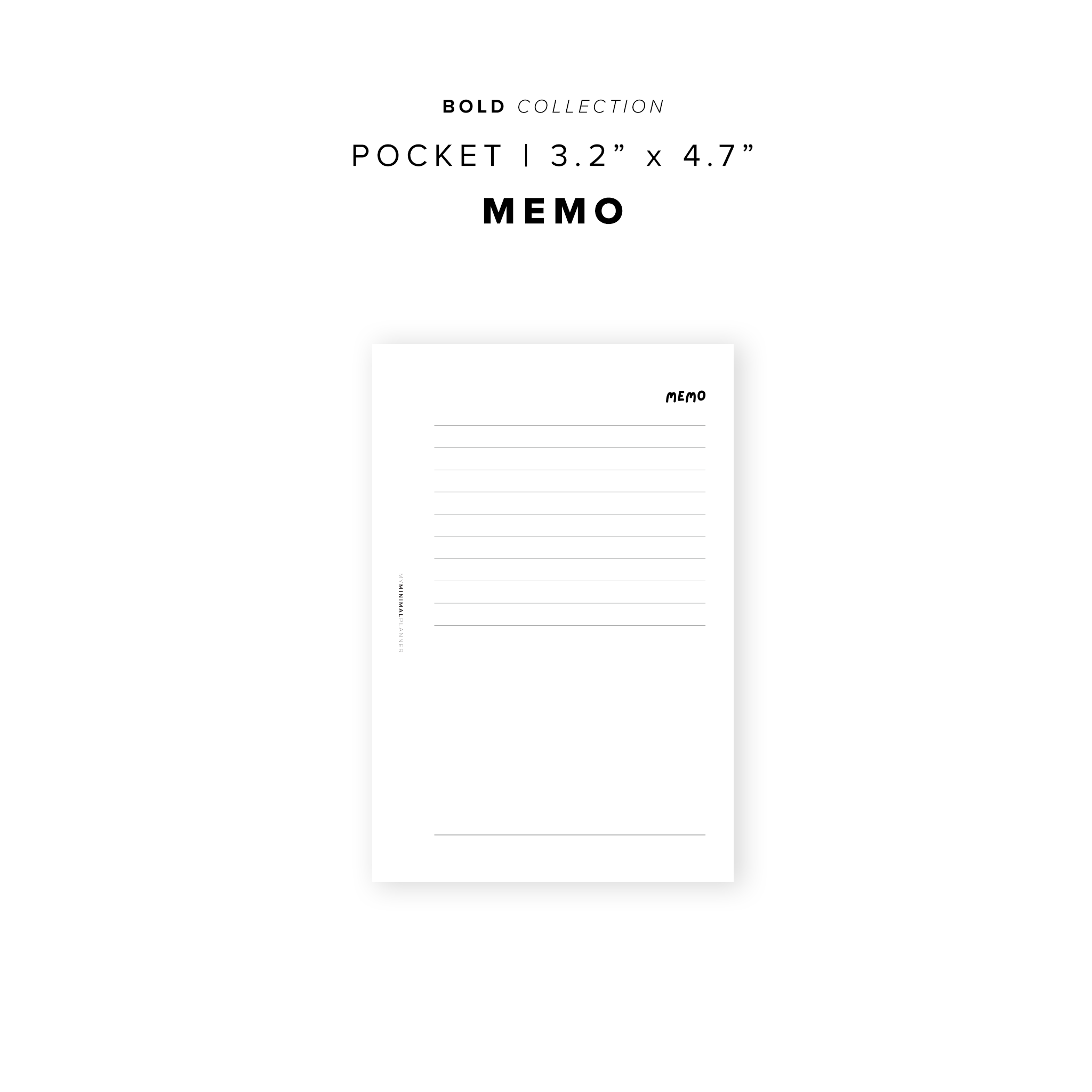 PR311 - Memo - Printable Insert