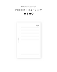 PR311 - Memo - Printable Insert