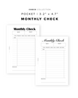 PR354 - Monthly Check - Printable Insert
