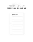 PR324 - Monthly Goals V2 - Printable Insert