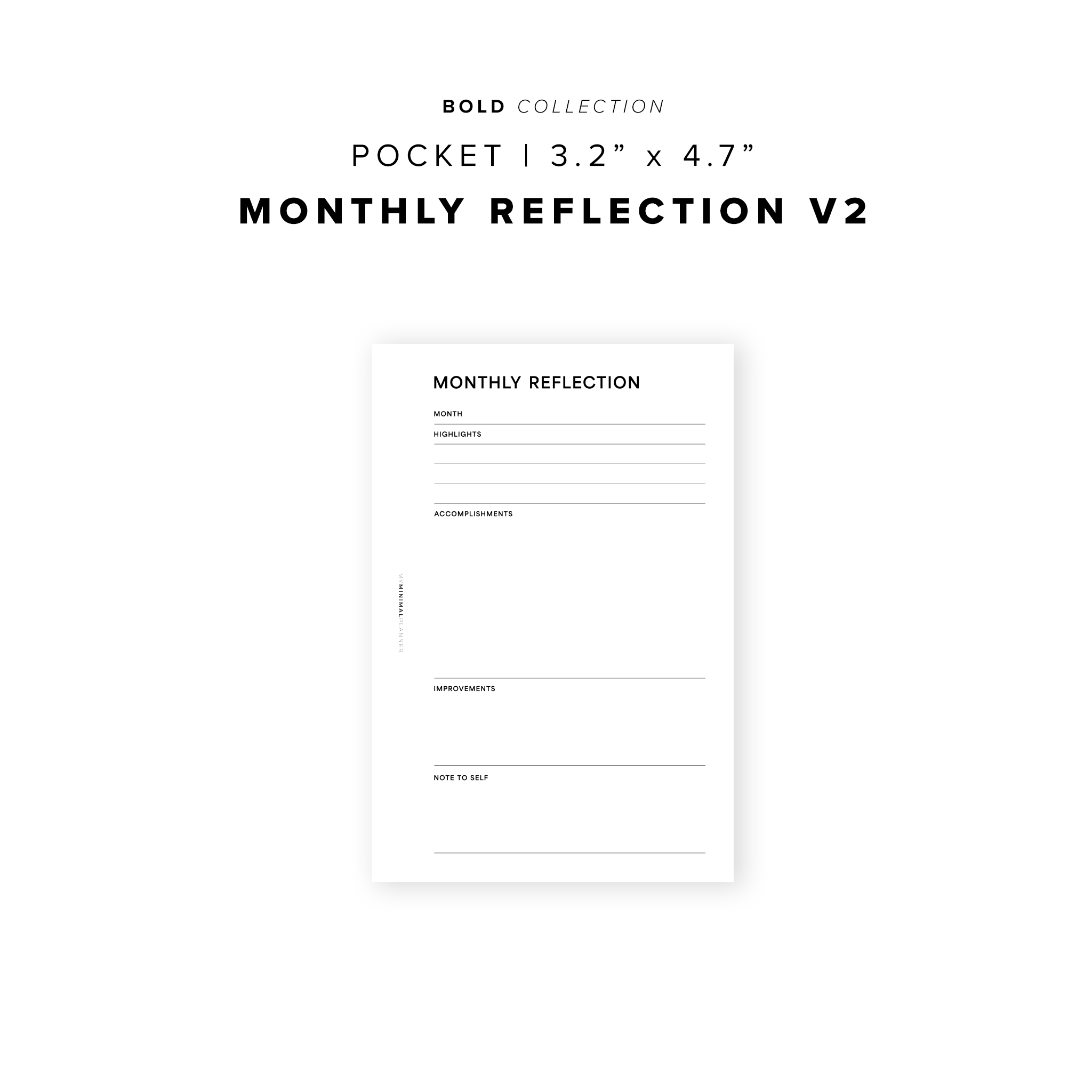 PR325 - Monthly Reflection V2 - Printable Insert