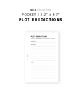 PR277 - Plot Predictions - Printable Insert