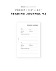 PR297 - Reading Journal V2 - Printable Insert