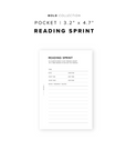 PR233 - Reading Sprint - Printable Insert