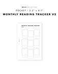 PR300 - Monthly Reading Tracker V2 - Printable Insert