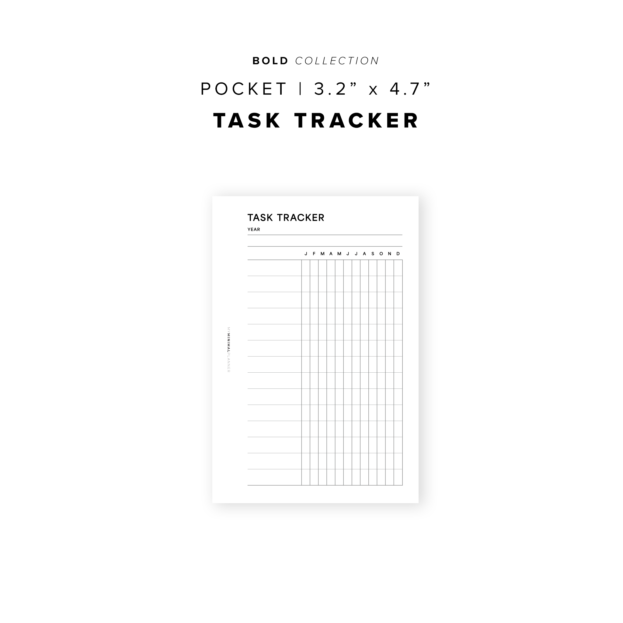 PR287 - Task Tracker - Printable Insert