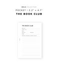 PR234 - The Book Club - Printable Insert