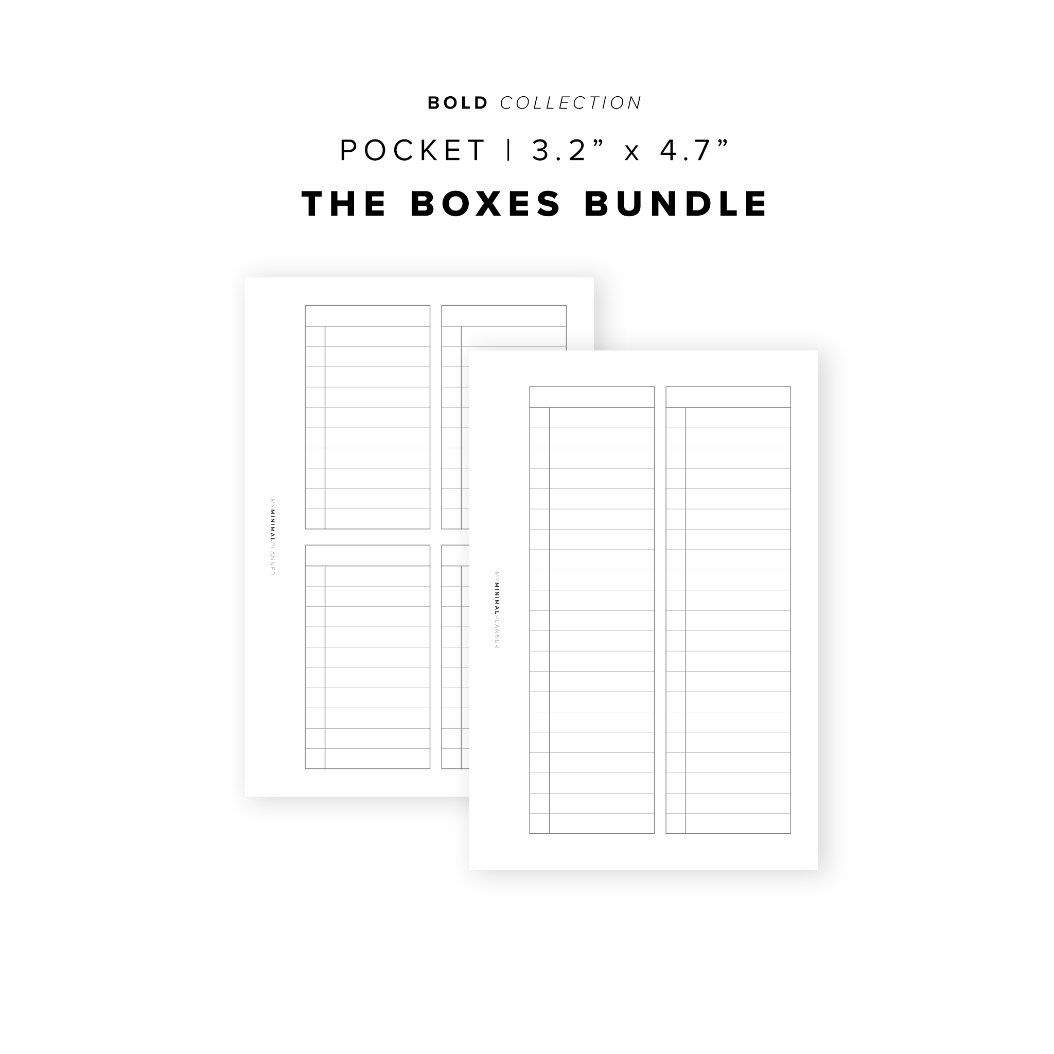 PR259 - The Boxes Duo - Printable Insert